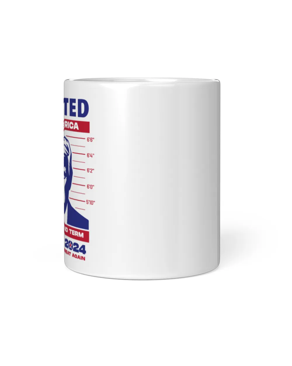 Wanted By America White Mug white 11oz