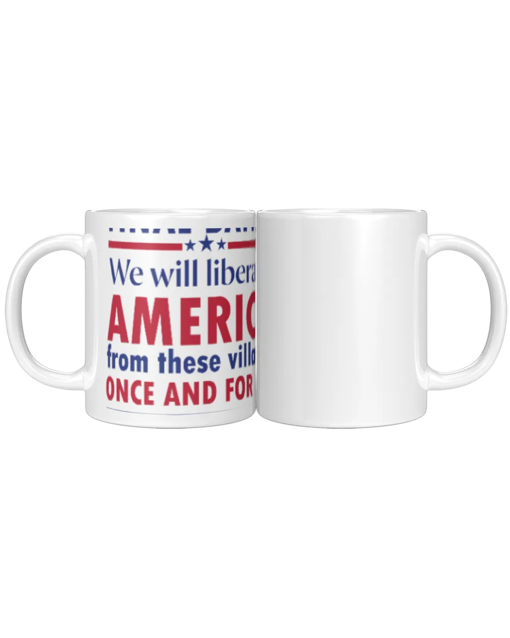 This is the final Battle-01 White Mug white 11oz