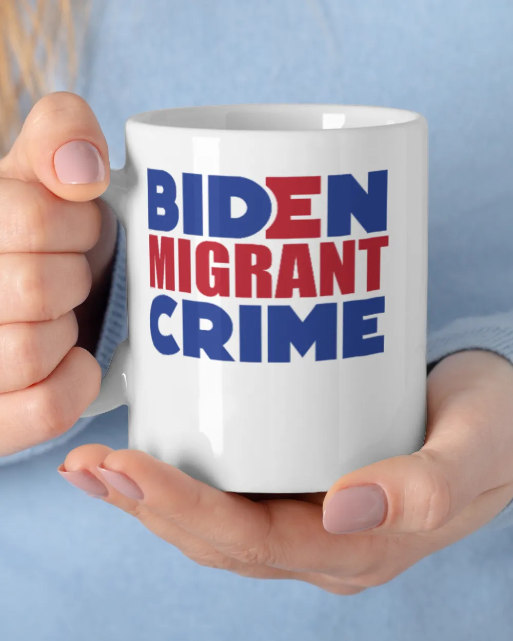 Biden Migrant Crime White Mug white 11oz