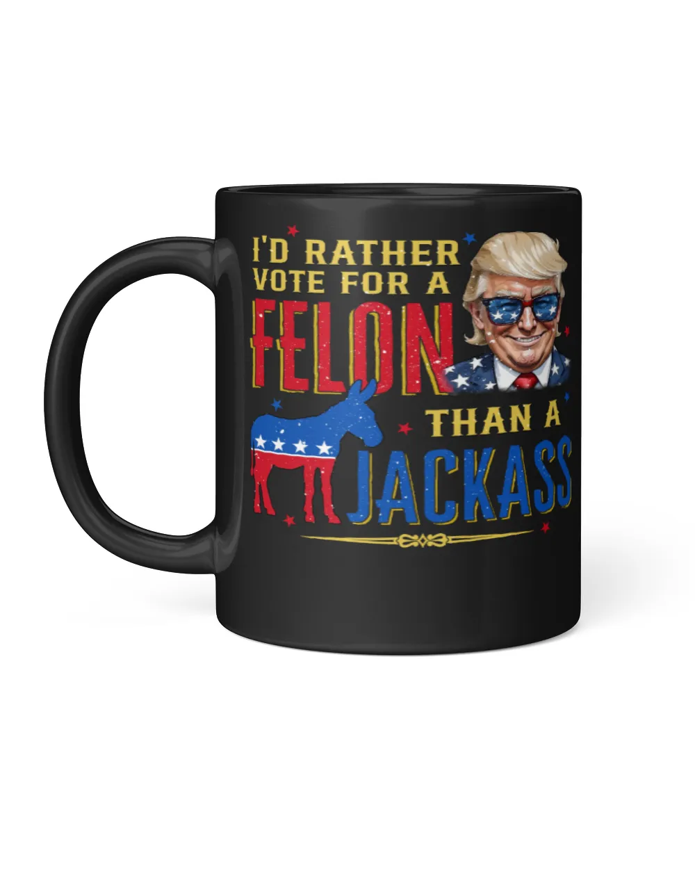 Trump 44 Black Mug 11oz black 11oz