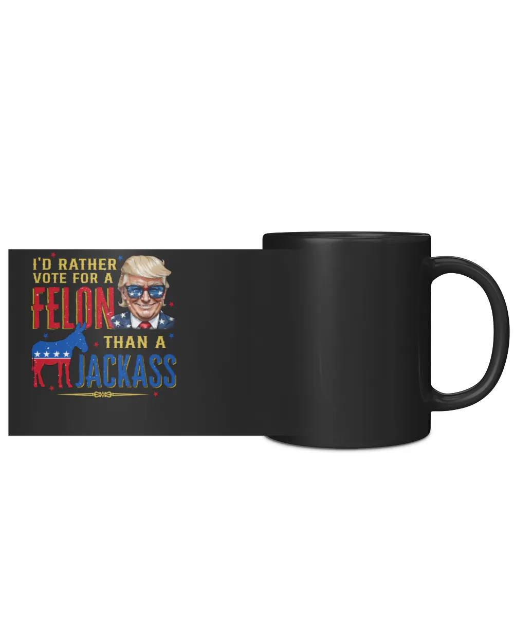 Trump 44 Black Mug 11oz black 11oz