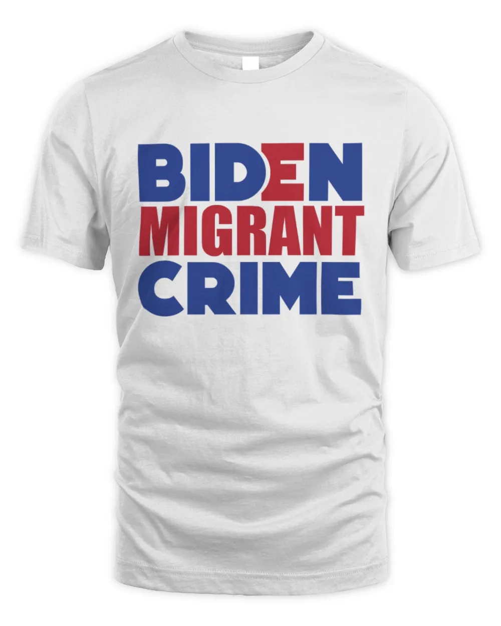 Biden Migrant Crime Unisex Standard T-Shirt white s