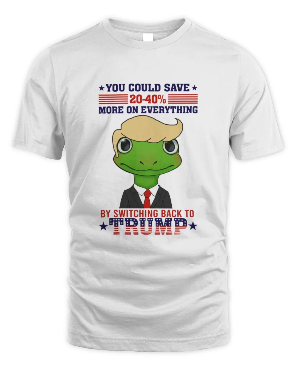 Switching Back To Trump Unisex Standard T-Shirt white s