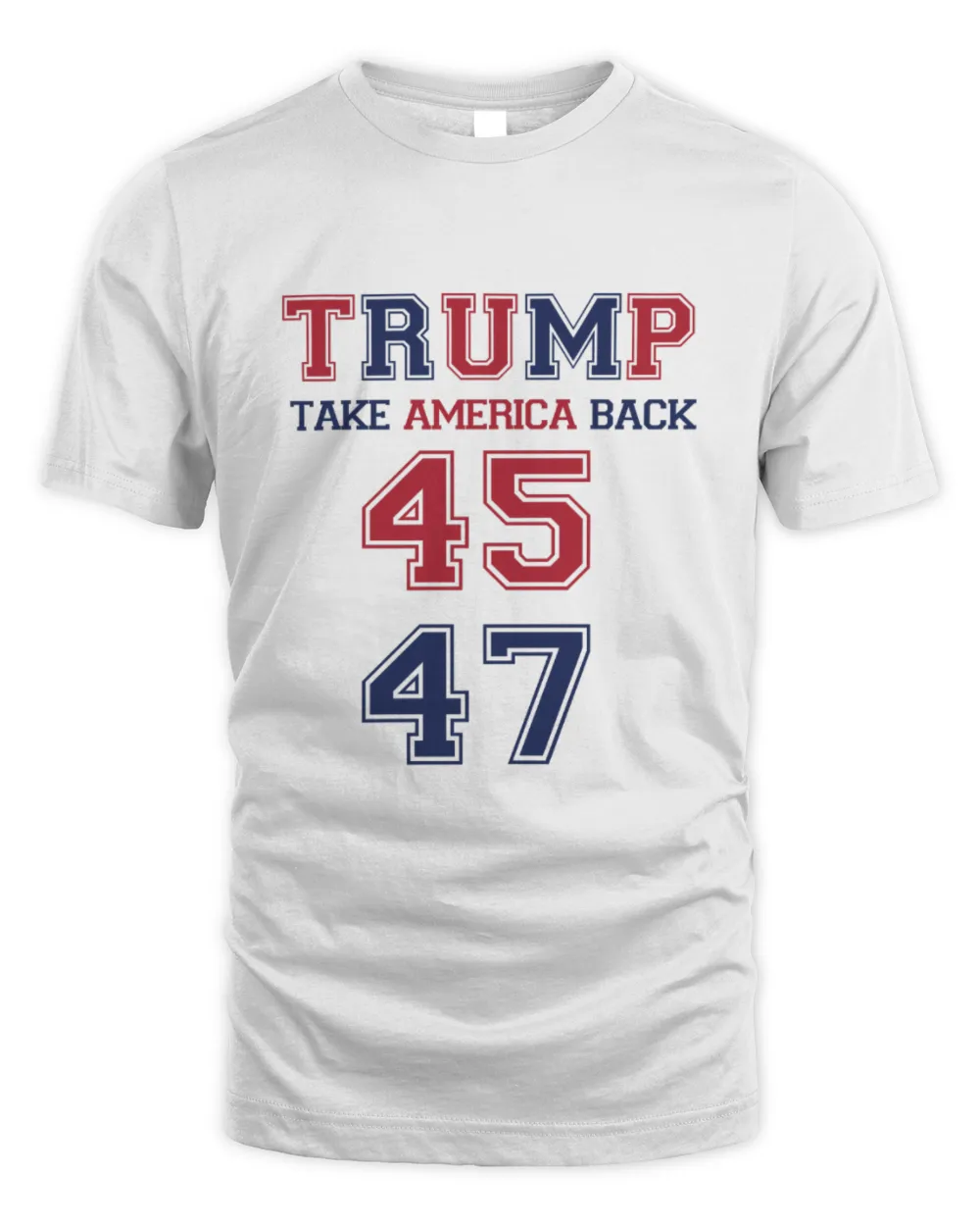 Trump 47 Unisex Standard T-Shirt white s