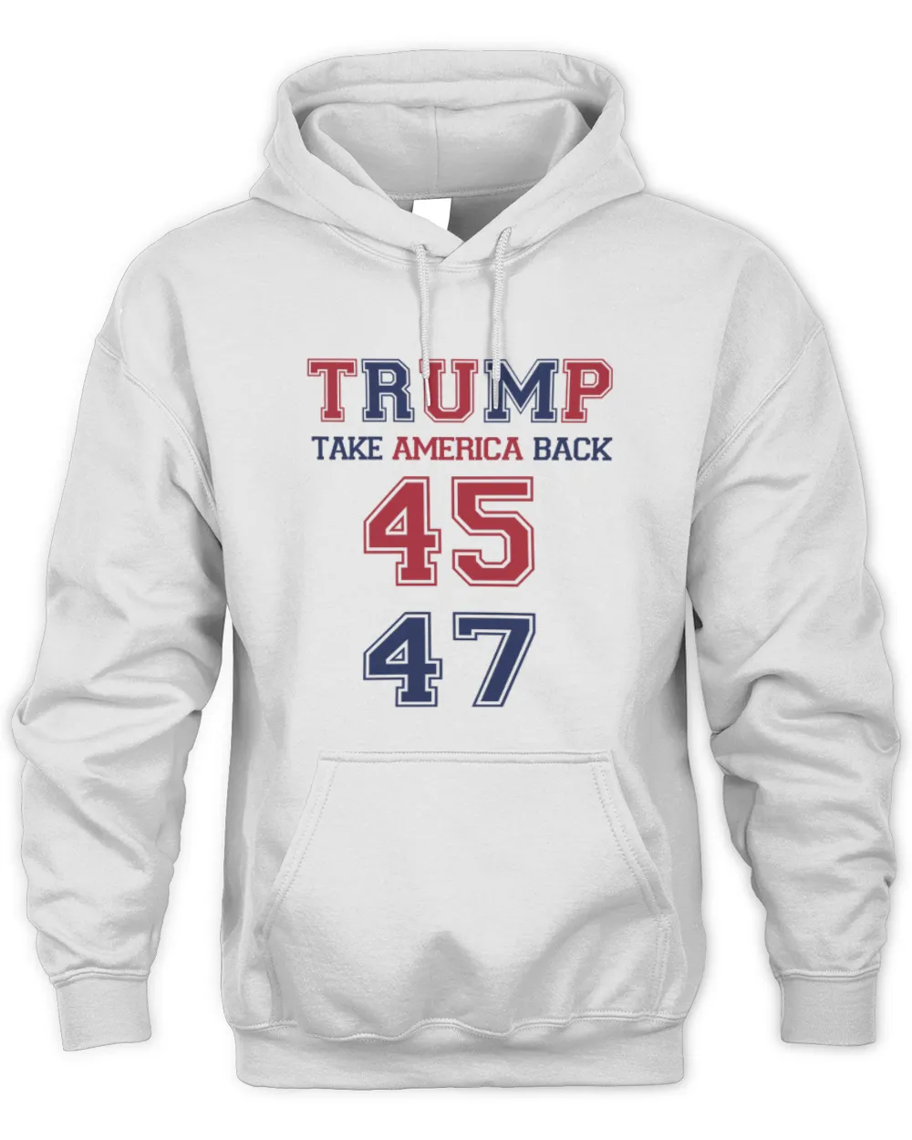 Trump 47 Unisex Hoodie white s