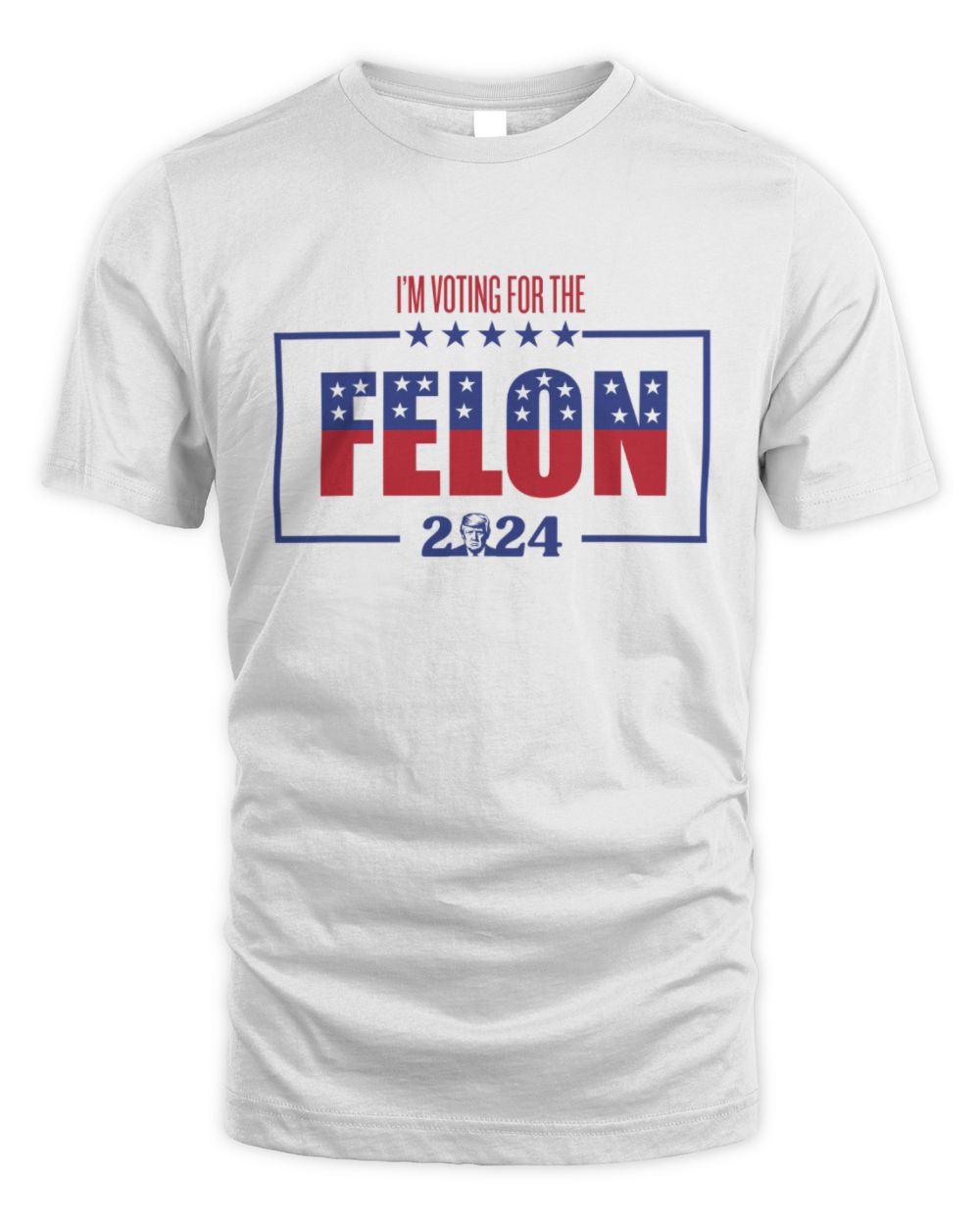 Im Voting For the Felon 3 Unisex Standard T-Shirt white s