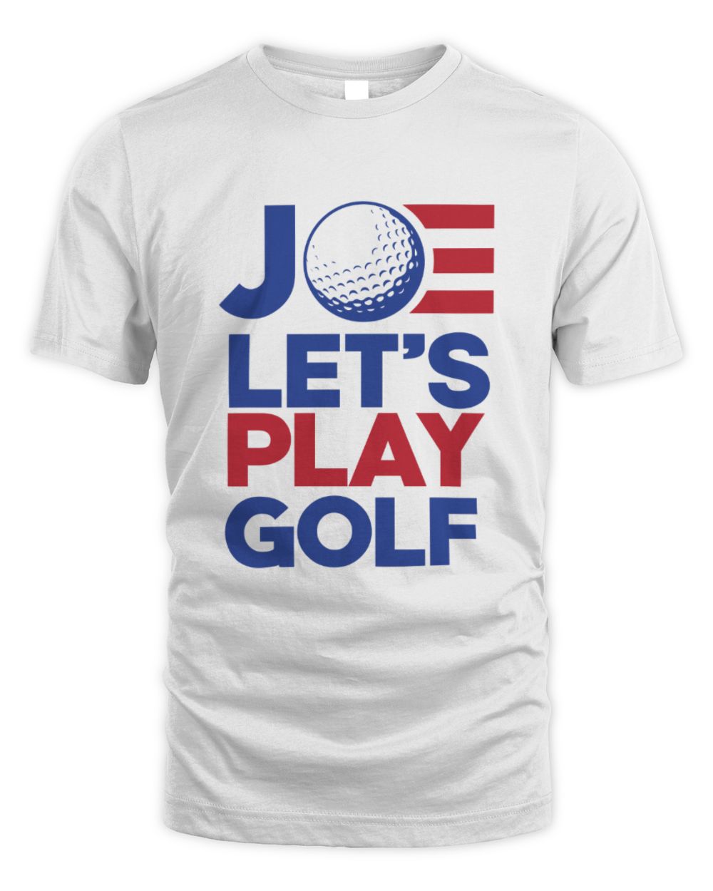 Joe Lets Play Golf Unisex Standard T-Shirt white s