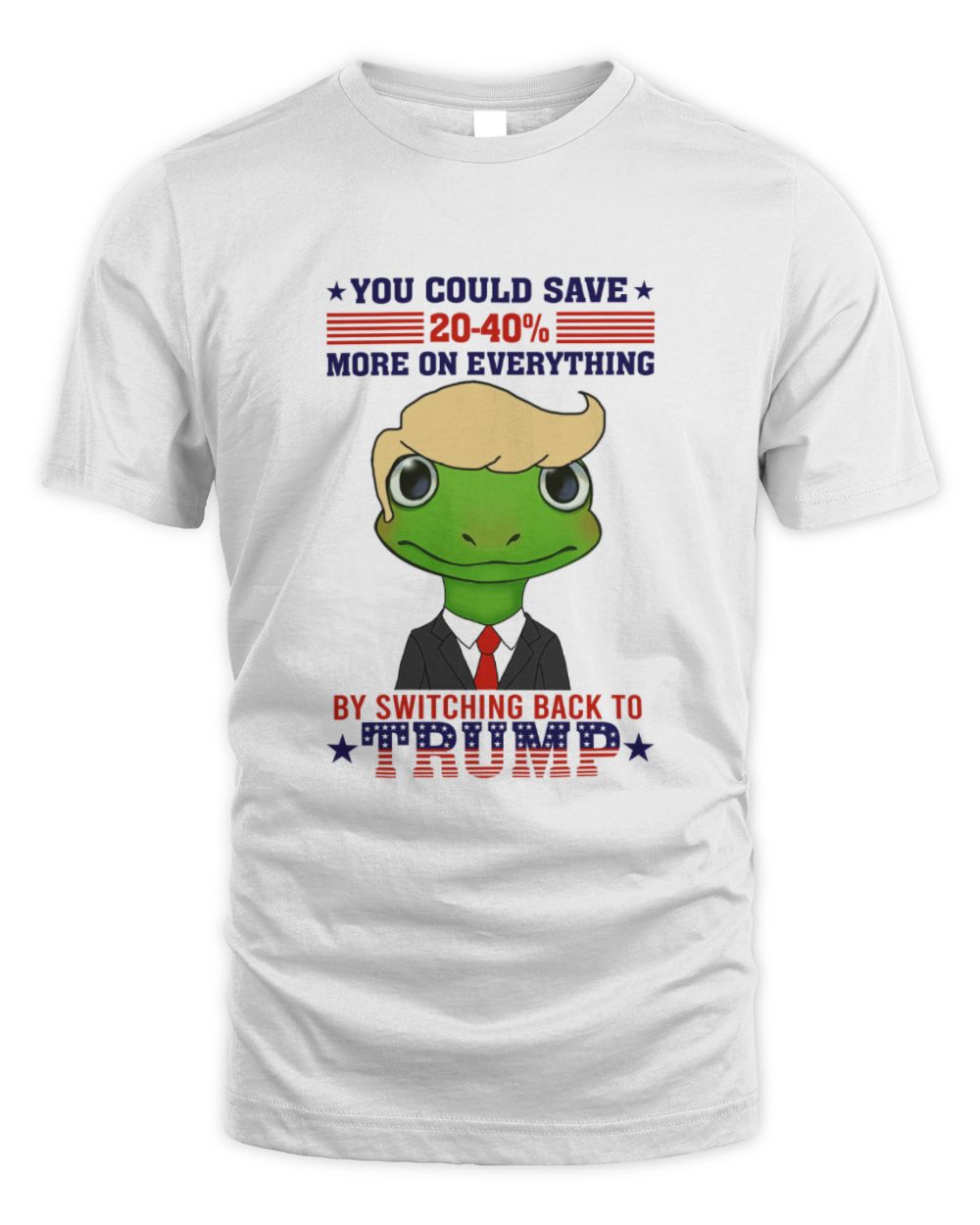 Switching Back To Trump Unisex Standard T-Shirt white s