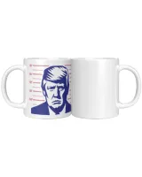 Wanted By America White Mug white 11oz