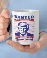 Wanted By America White Mug white 11oz