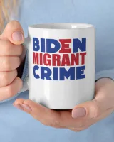 Biden Migrant Crime White Mug white 11oz