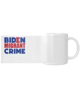 Biden Migrant Crime White Mug white 11oz