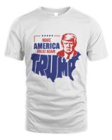 Trump Map Unisex Standard T-Shirt white s