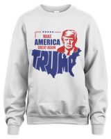Trump Map Unisex Sweatshirt white s
